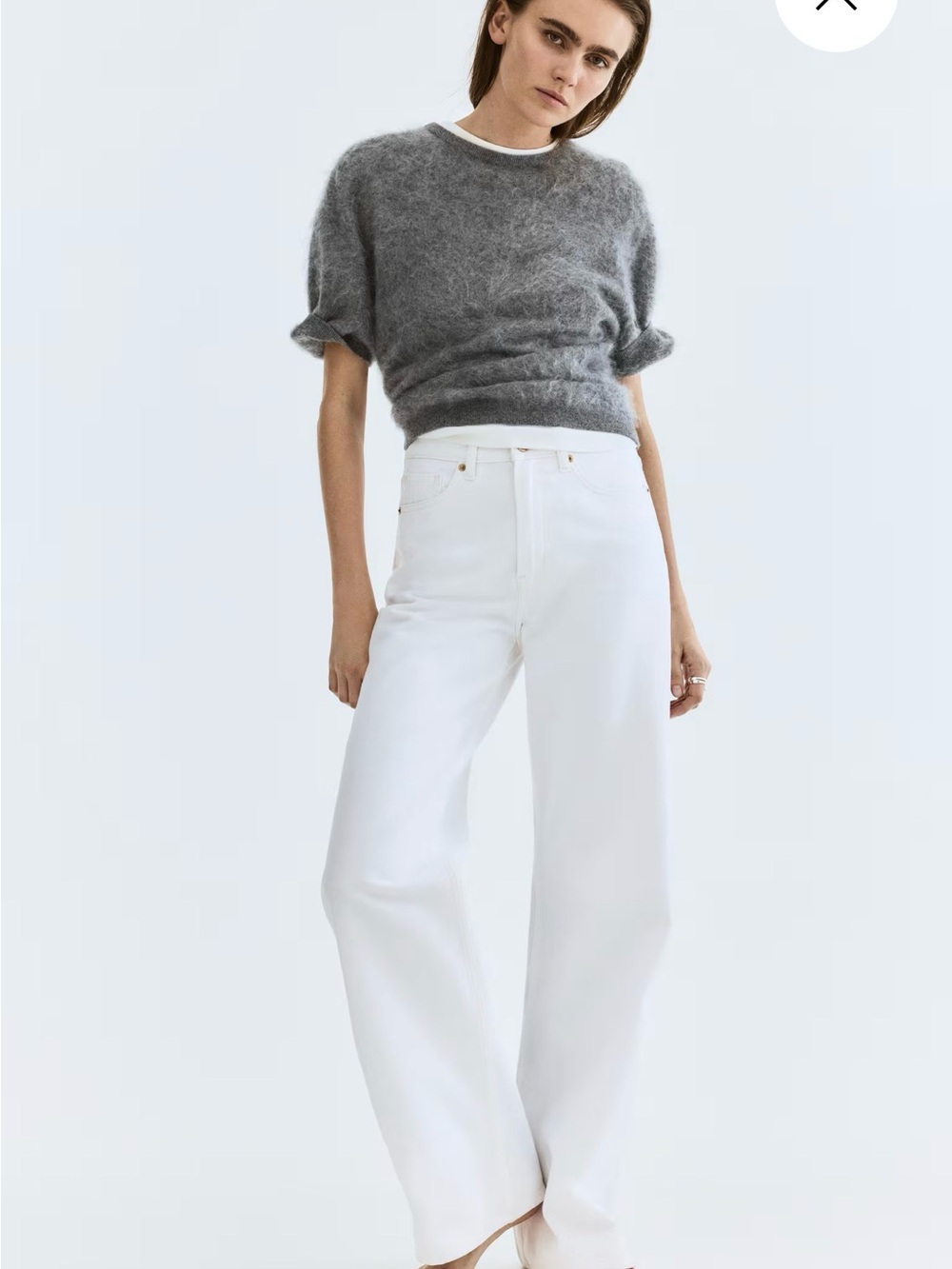 H&M Ava ultra-high rise wide leg Jean